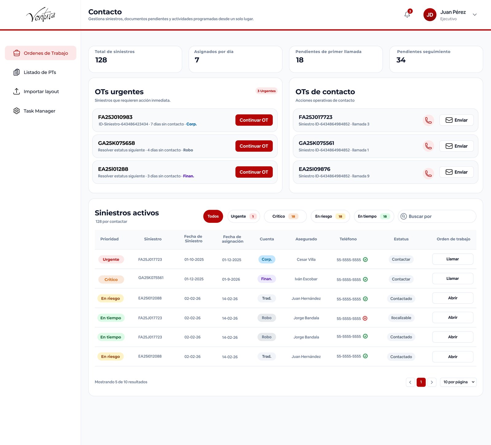App unificada después del rediseño